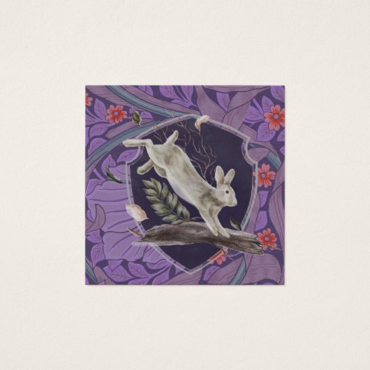 William Morris Forest Rabbit Floral Art (Devant)