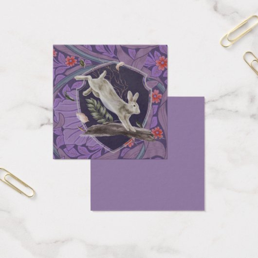 William Morris Forest Rabbit Floral Art (Bureau)