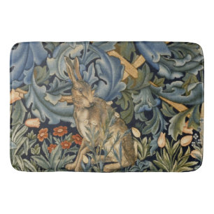 William Morris Forest Rabbit Floral Art Nouveau Badmat
