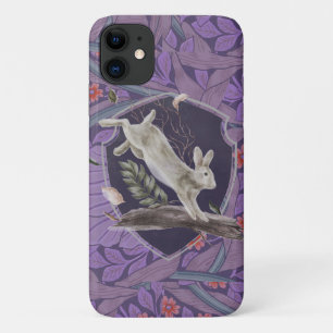 William Morris Forest Rabbit Floral Art Nouveau iPhone 11 Hoesje