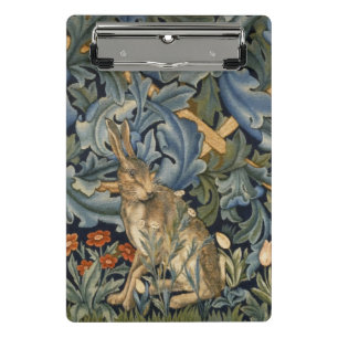 William Morris Forest Rabbit Floral Art Nouveau Mini Klembord