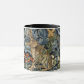 William Morris Forest Rabbit Floral Art Nouveau Mok (Midden)