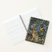 William Morris Forest Rabbit Floral Art Nouveau Notitieboek (Binnen)