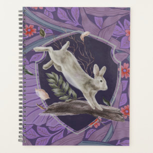 William Morris Forest Rabbit Floral Art Nouveau Planner