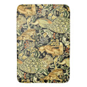 William Morris Forest Tapestry Fox Hare Peacock Badmat (Voorkant Verticaal)