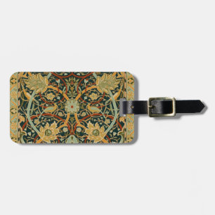William Morris Forest Tapijt Patroon: Vintage Bagagelabel