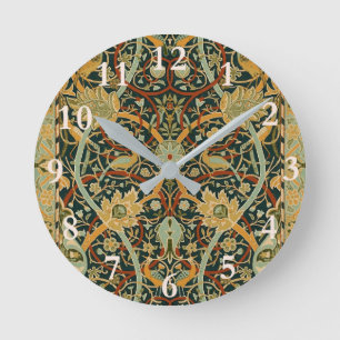 William Morris Forest Tapijt Patroon: Vintage Ronde Klok