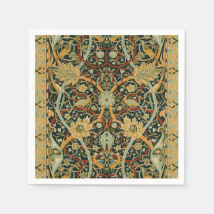 William Morris Forest Tapijt Patroon: Vintage Servetten