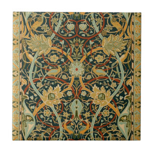 William Morris Forest Tapijt Patroon: Vintage Tegeltje