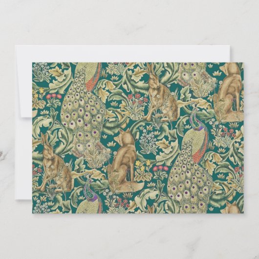 William Morris "Forest" Uitnodiging (Voorkant)