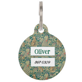 William Morris Forest Victorian Persoonlijk Huisdierpenning