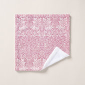 William Morris Forêt de lapin Folid Rose (Gant de toilette)