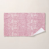 William Morris Forêt de lapin Folid Rose (Serviette à main)