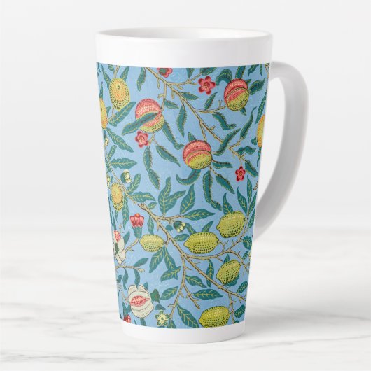  William Morris 'Four Fruits'-patroon Latte Mok (Rechterhoek)