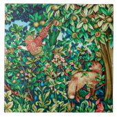 William Morris Fox en Pheasant Tapestry Print Tegeltje (Voorkant)