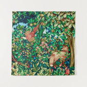 William Morris Fox en Pheasant Tapestry Print Wandkleed (Voorkant)