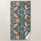 William Morris fraise Thief serviette de plage (Devant)