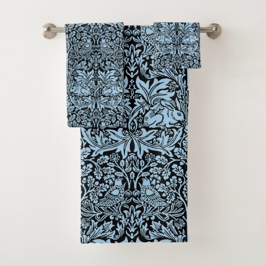 William Morris Frère Lapin Bleu Clair Noir (En situation)