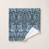 William Morris Frère Lapin Bleu Clair Noir (Gant de toilette)