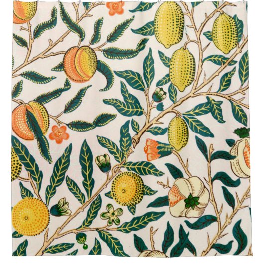 William Morris Fruit en Pomegranaat Douchegordijn (Voorkant)