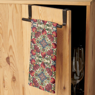 William Morris Fruit Granaat Bloempatroon Theedoek