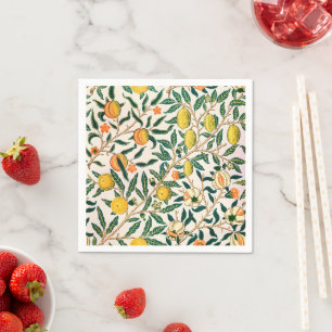 William Morris Fruit Granaat Vintage Servet