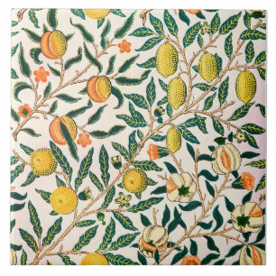 William Morris Fruit Granaat Vintage Tegeltje