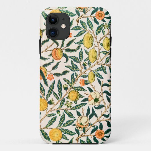 William Morris Fruit Granaat Witte Versiering Case-Mate iPhone Case (Achterkant)