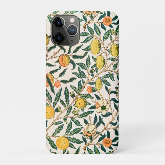 William Morris Fruit Granaat Witte Versiering Case-Mate iPhone Case (Achterkant)