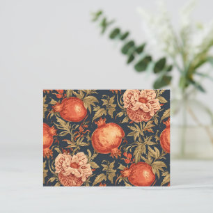 William Morris Fruit Granaatappel patroon Briefkaart