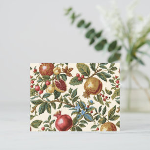 William Morris Fruit Granaatappel patroon Briefkaart
