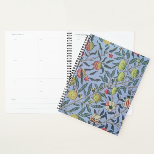 William Morris Fruit grenade bleu ornement (Devant avec enveloppe)