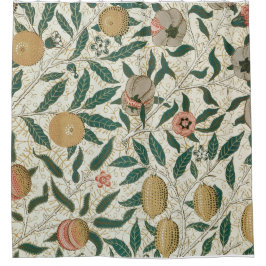 William Morris Fruit Pattern Shower Curtain Douchegordijn