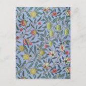 William Morris Fruit Pomegranate Blue Ornament Briefkaart (Voorkant)
