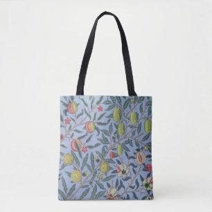 William Morris Fruit Pomegranate Blue Ornament Draagtas
