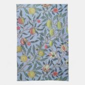William Morris Fruit Pomegranate Blue Ornament Theedoek (Verticaal)