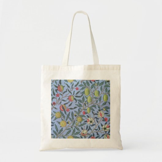 William Morris Fruit Pomegranate Blue Ornament Tote Bag (Voorkant)