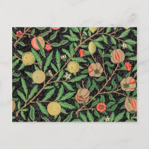 William Morris Fruit Pomegranate Floral Pattern Briefkaart