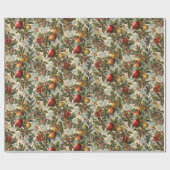 William Morris Fruit Pomegranate floral pattern Cadeaupapier (Vlak)
