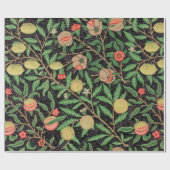 William Morris Fruit Pomegranate Floral Pattern Cadeaupapier (Vlak)