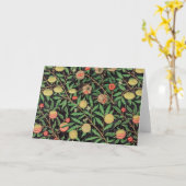 William Morris Fruit Pomegranate Floral Pattern Kaart (Gele Bloem)