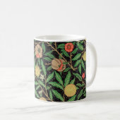 William Morris Fruit Pomegranate Floral Pattern Koffiemok (Voorkant rechts)