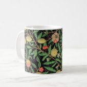 William Morris Fruit Pomegranate Floral Pattern Koffiemok (Voorkant links)