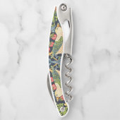 William Morris Fruit Pomegranate Floral Pattern Kurkentrekker (Achterkant)