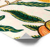 William Morris Fruit Pomegranate White Ornament Poster (Hoek)