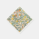 William Morris Fruit Pomegranate White Ornament Servet (Hoek)