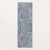 William Morris Fruit Pomegranate White Ornament Yogamat (Achterkant)