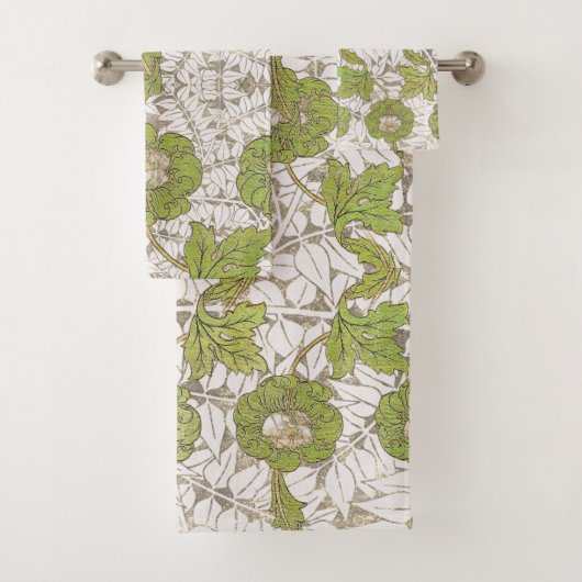 William Morris Garden Mix Botanical Bad Handdoek (Insitu)