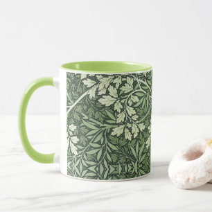 William Morris  gebladerte tinten van groen Mok