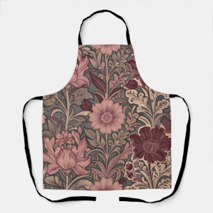 William Morris geïnspireerd bloempatroon Schort